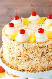 PINA COLADA CAKE RECIPE , HOW TO MAKE PINA COLADA CAKE  , HOW PROFESSIONAL BAKER MAKES PINA COLADA CAKE , EASY  PINA COLADA CAKE RECIPE ,