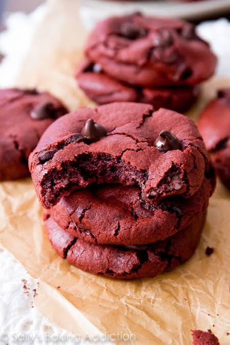 RED VELVET COOKIES, HOW TO MAKE RED VELVET COOKIES , HOW PROFESSIONAL BAKER